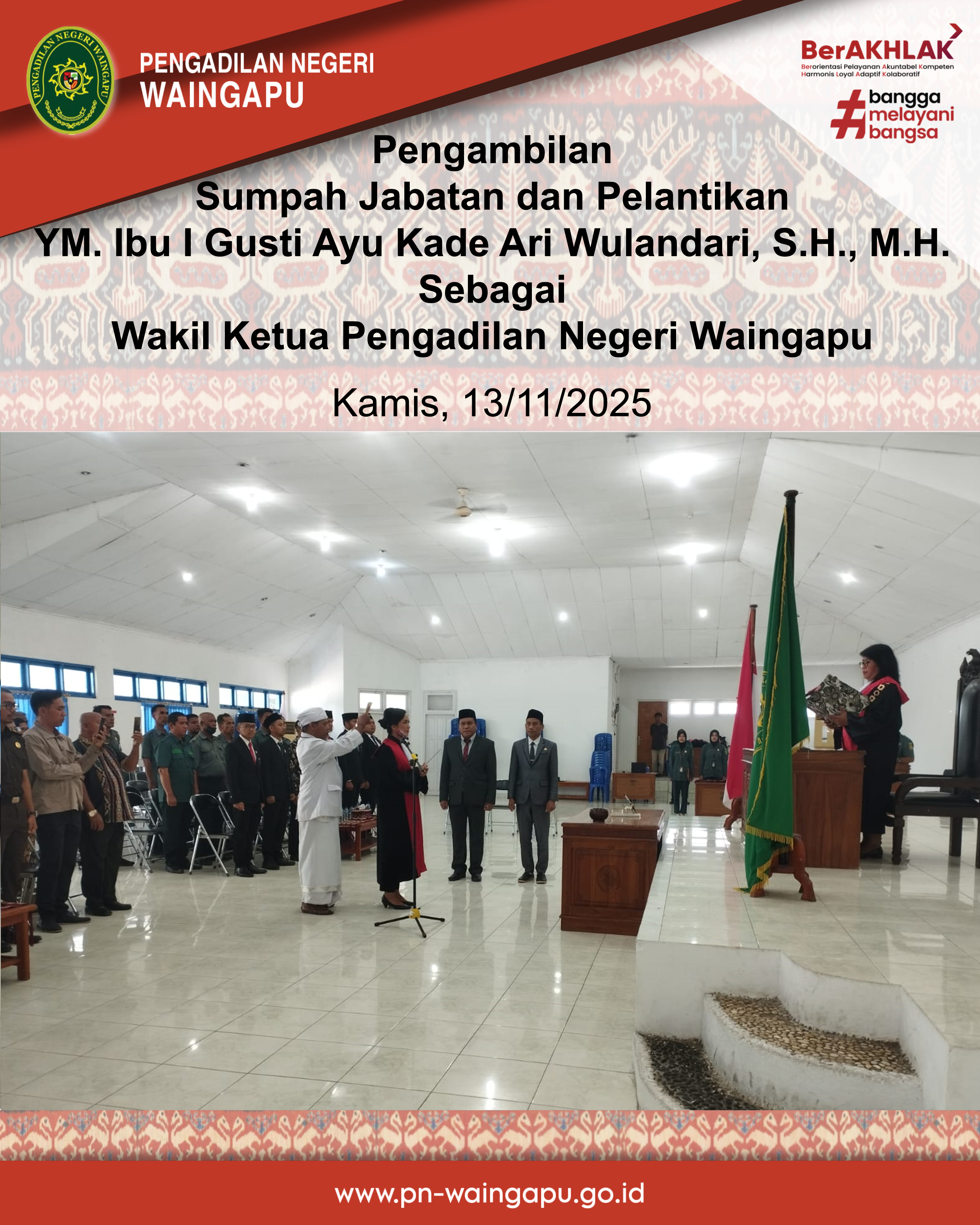 Pelantikan Wakil PN Waingapu 02
